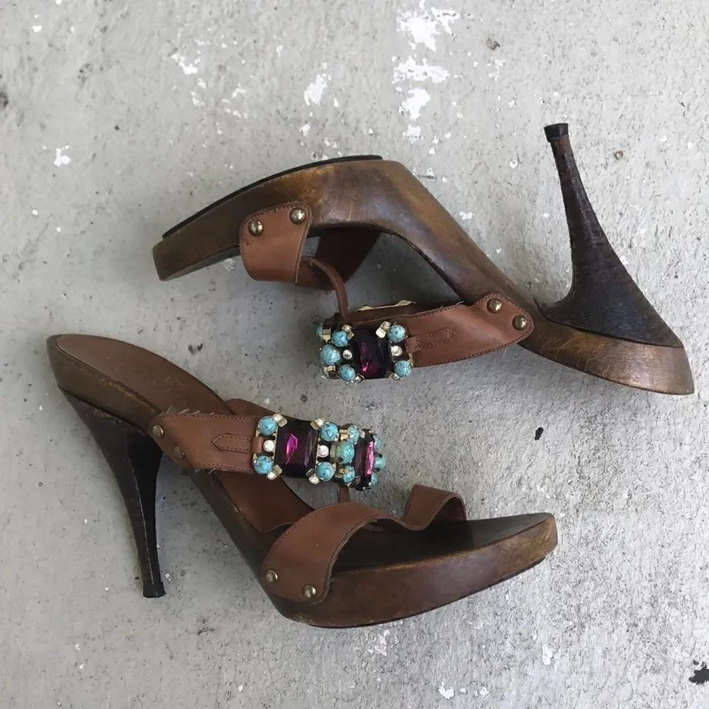 Valentino  Rhinestone Platforms